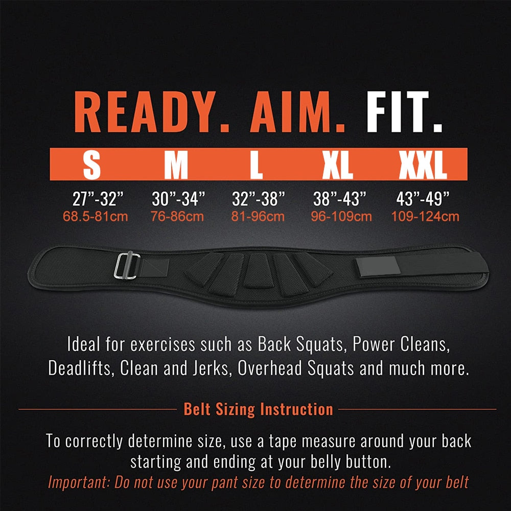 Weight Lifting Belts for Men Women - Weight Lifting Core & Lower Back Support Workout Waist Belt for Fitness Powerlifitng
