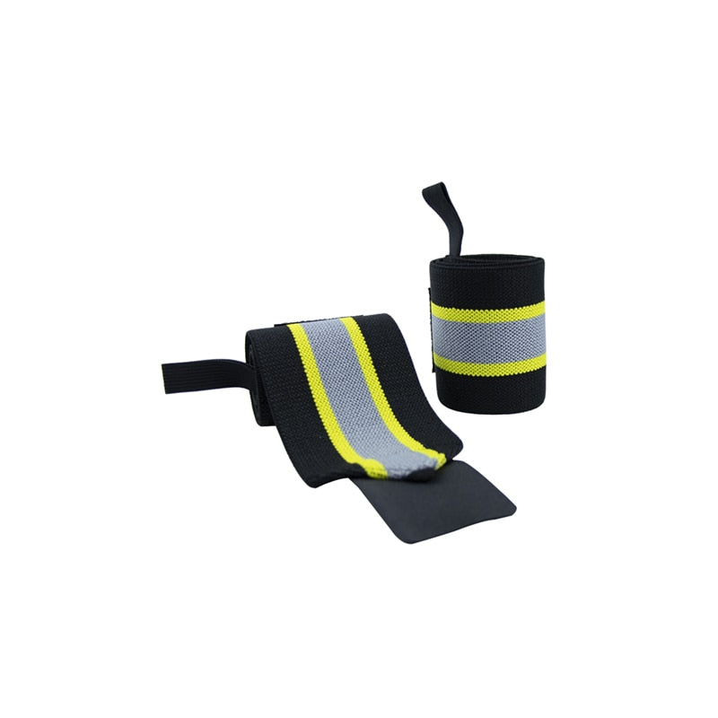 MKAS 1pair Wrist Wrap Weight Lifting Gym Cross Training Fitness Padded Thumb Brace Strap Power Hand Support Bar Wristband