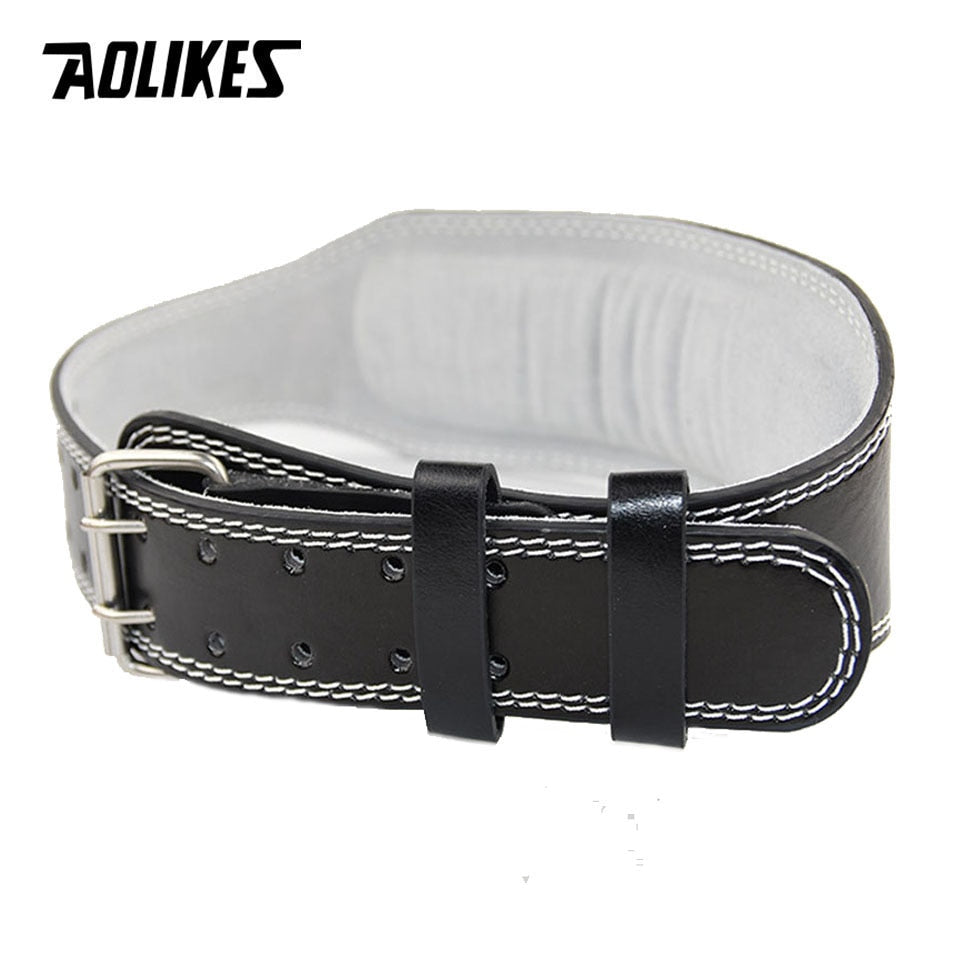 AOLIKES New Wide Weightlifting Belt Bodybuilding Fitness belts Barbell Powerlifting Training waist Protector gym belt for back