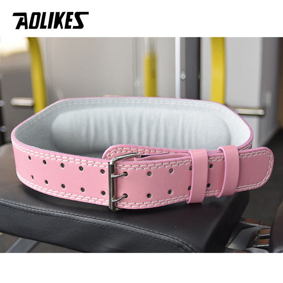 AOLIKES New Wide Weightlifting Belt Bodybuilding Fitness belts Barbell Powerlifting Training waist Protector gym belt for back