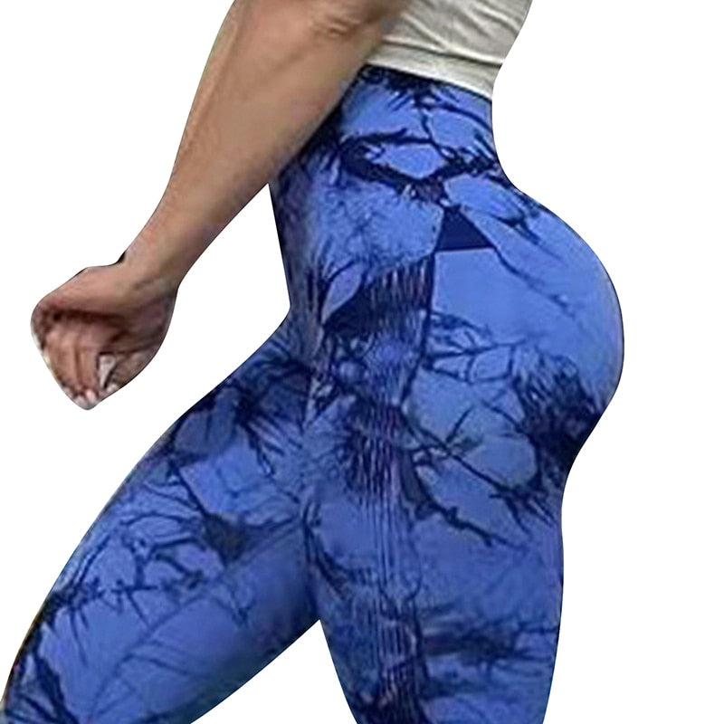 Tie dye Yoga Pants Sport Leggings Women Seamless High Waist Push Up Woman Tights Fitness Workout Leggins Gym Clothing 2022 New