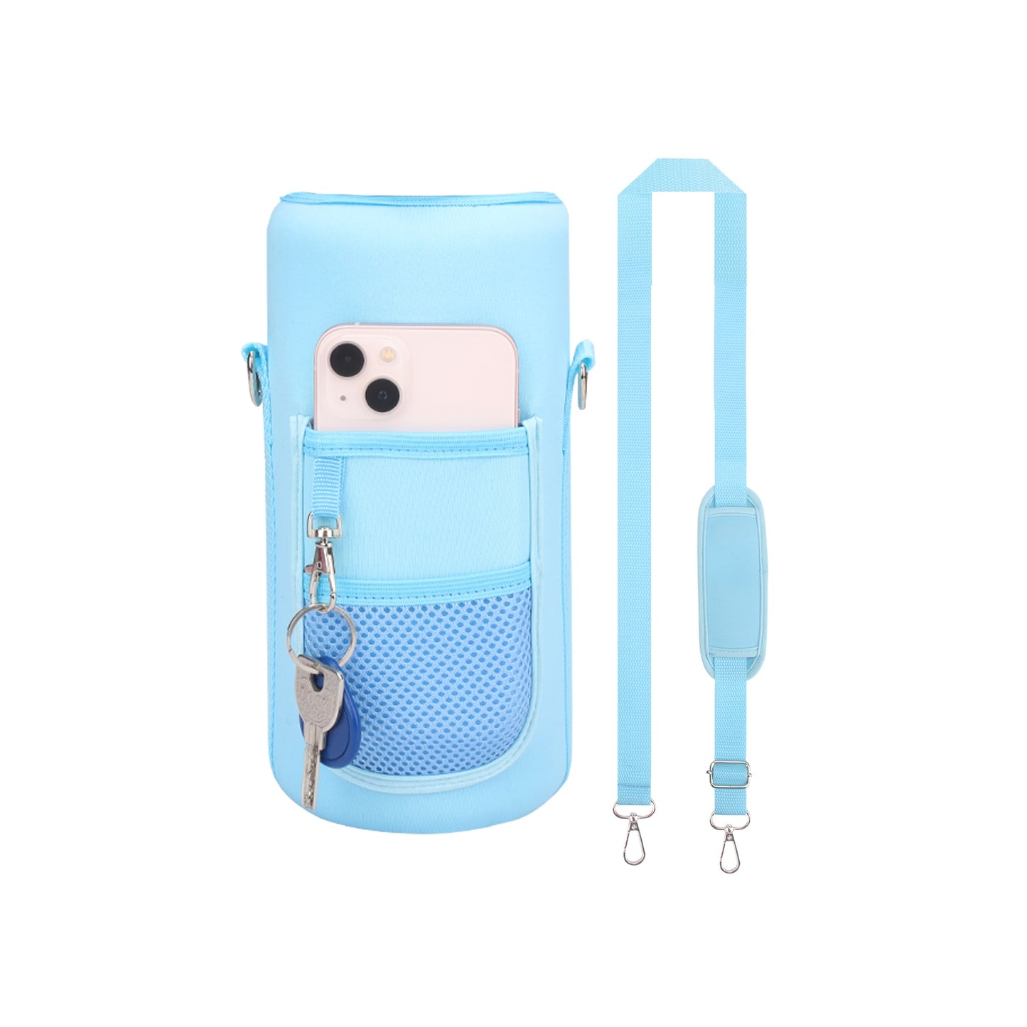WESSLECO Large Capacity 2L Water Bottle With Sleeve Thermos Pouch For Outdoor Sports Fitness Insulation Bottle Bag
