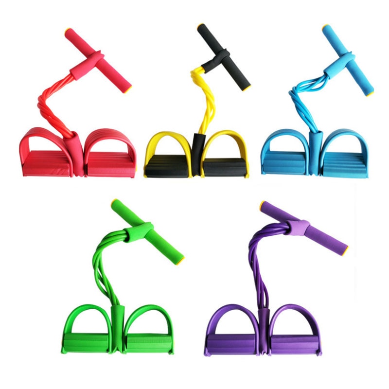 Fitness Resistance Band Pull up Home Gym Equipment Pedal Workout Loop Bands Weights Elastic Abdomen Waist Stretch Exercise Set
