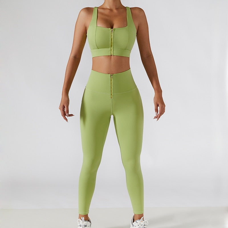 2 Piece Tennis Suit Women Sport Set Gym Clothing Workout Running Set Fitness Yoga Set Women Seamless Leggings Sports Bra +Shorts