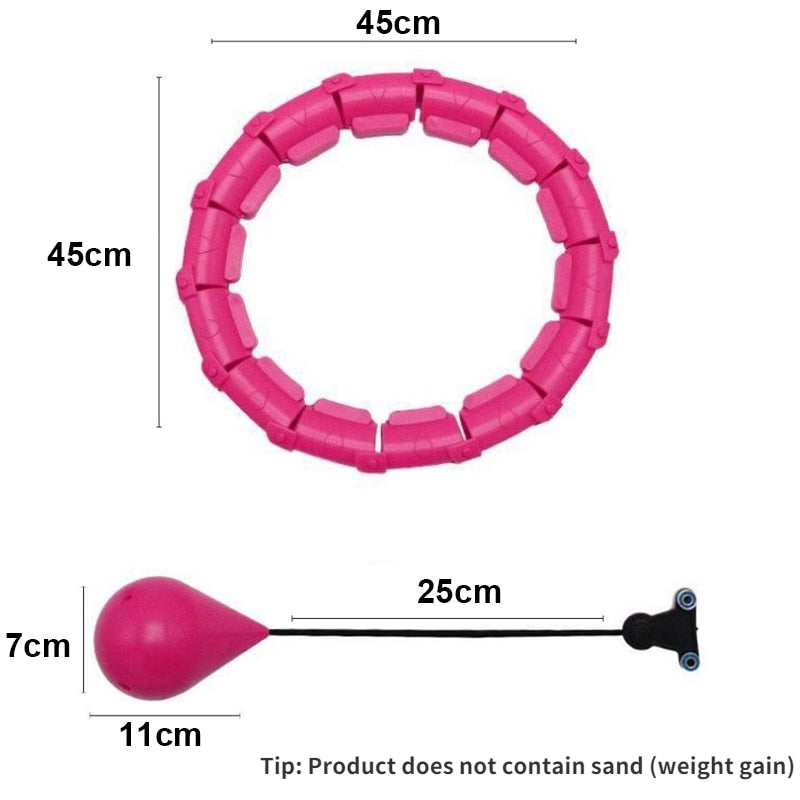 Adjustable Sport Hoops Abdominal Thin Waist Exercise Detachable Massage Hoops Fitness Equipment Gym Home Training Weight Loss