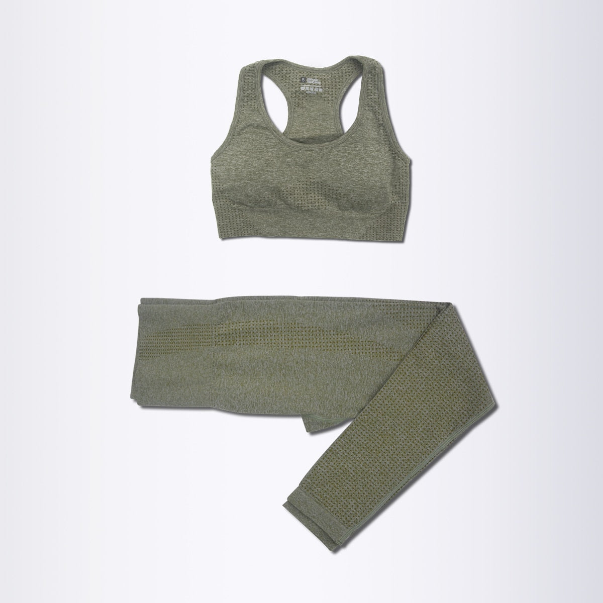 2/3/5PCS Seamless Women Yoga Set Workout Sportswear Gym Clothing Fitness Long Sleeve Crop Top High Waist Leggings Sports Suits