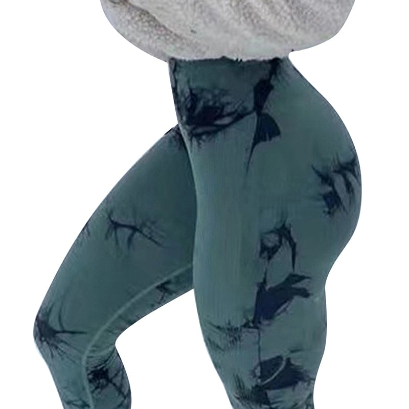 Tie dye Yoga Pants Sport Leggings Women Seamless High Waist Push Up Woman Tights Fitness Workout Leggins Gym Clothing 2022 New