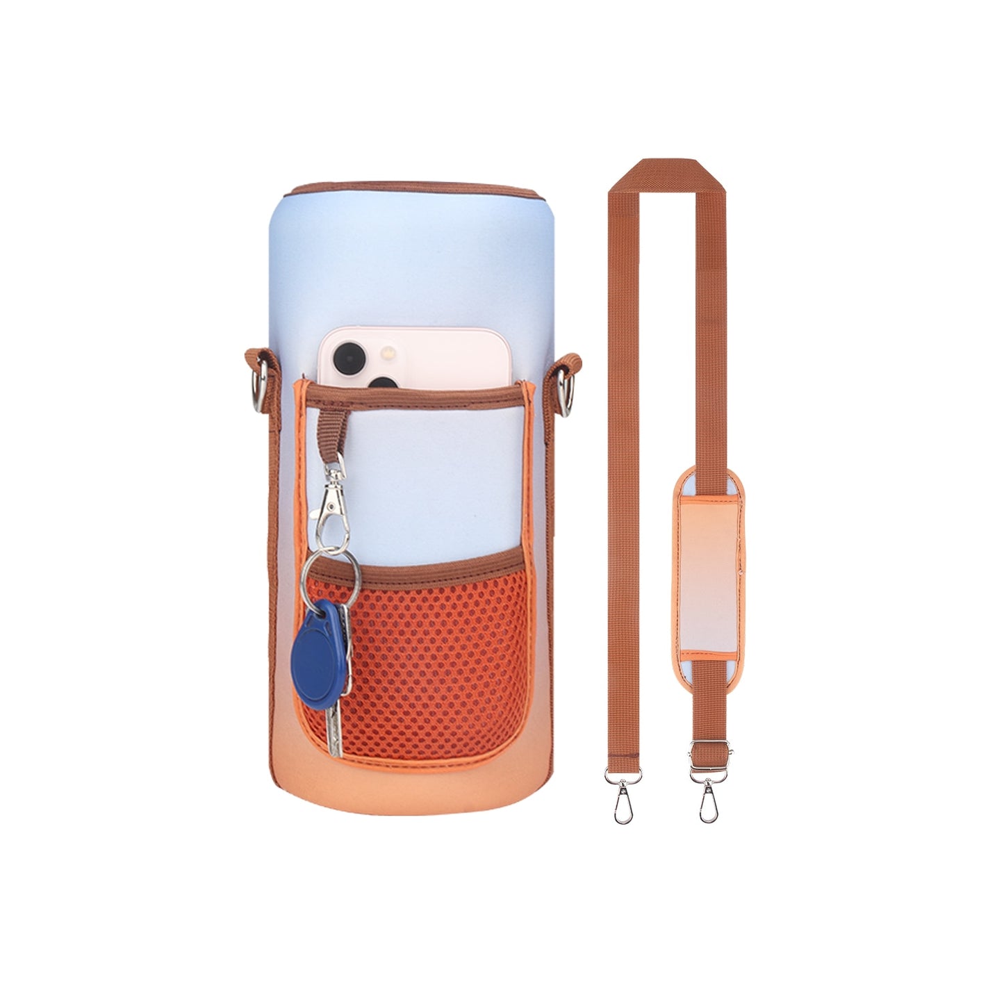 WESSLECO Large Capacity 2L Water Bottle With Sleeve Thermos Pouch For Outdoor Sports Fitness Insulation Bottle Bag