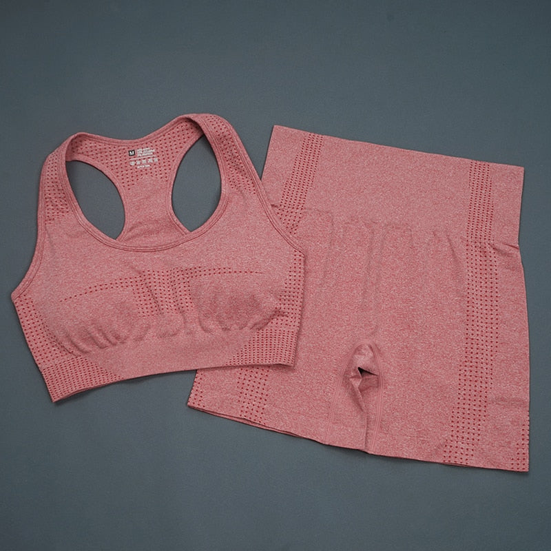 2/5PC Women's tracksuit Seamless Yoga Set Women Sportswear  Suit For fitness Workout Clothes Sports Outfit Gym Set Sports Suits