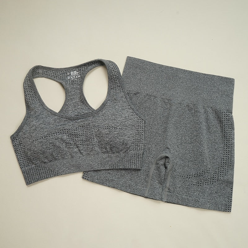 2/5PC Women's tracksuit Seamless Yoga Set Women Sportswear  Suit For fitness Workout Clothes Sports Outfit Gym Set Sports Suits