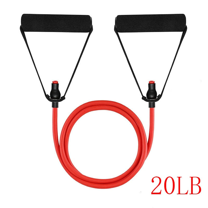 Fitness Resistance Band Pull up Home Gym Equipment Pedal Workout Loop Bands Weights Elastic Abdomen Waist Stretch Exercise Set