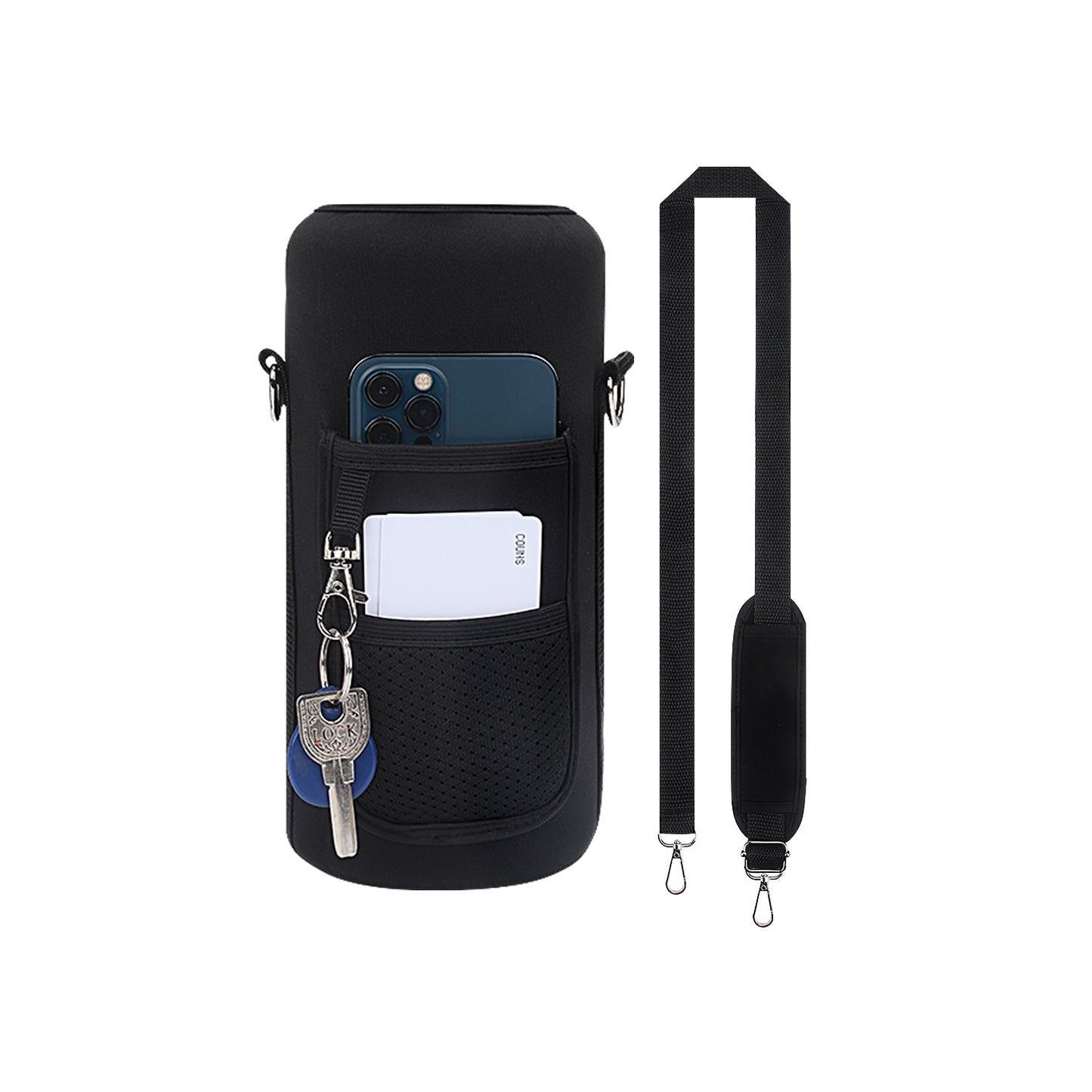 WESSLECO Large Capacity 2L Water Bottle With Sleeve Thermos Pouch For Outdoor Sports Fitness Insulation Bottle Bag