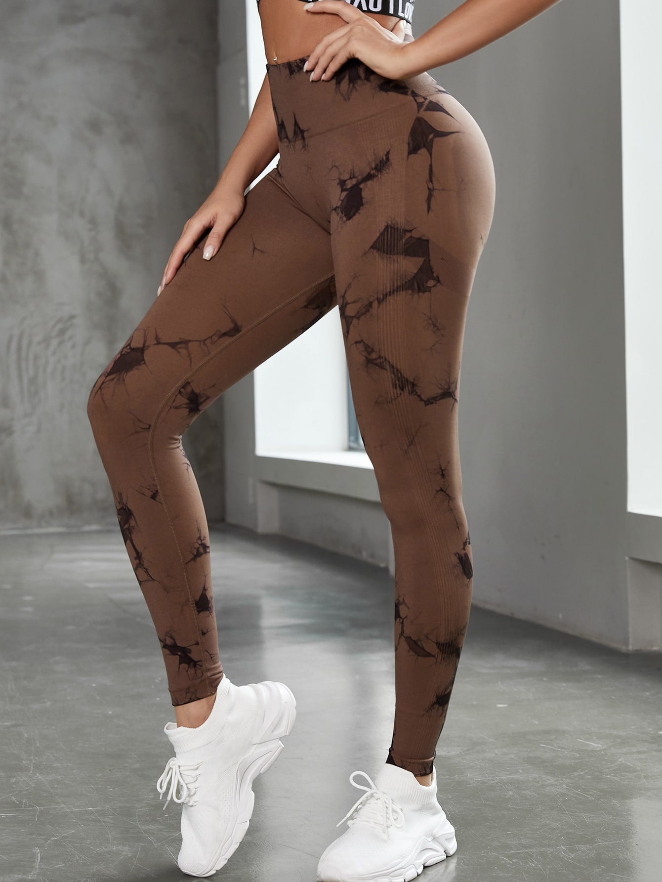 Tie-Dye Camouflage Yoga Pants Sports Leggings Women Exercise Gym Running Fitness Seamless Leggings Breathable High Waist Tights