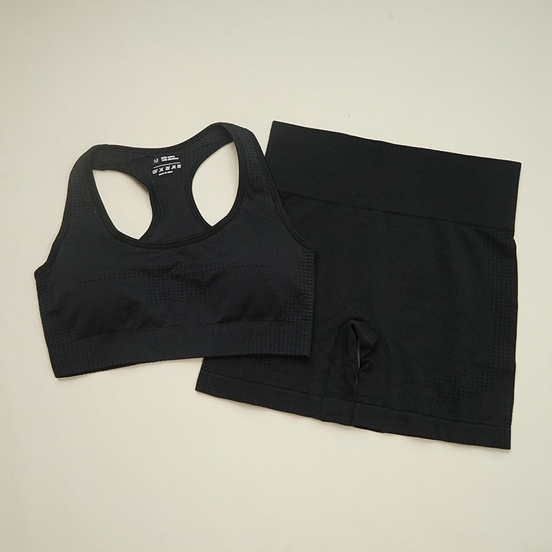 2/5PC Women's tracksuit Seamless Yoga Set Women Sportswear  Suit For fitness Workout Clothes Sports Outfit Gym Set Sports Suits