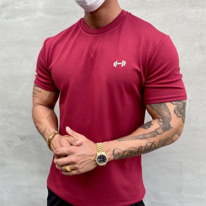 Gym  Muscle Fitness T Shirt 2022 New Brand Men Outdoor Hip Hop Streetwear Loose Half Sleeve Male Summer Bodybuilding Tee Tops