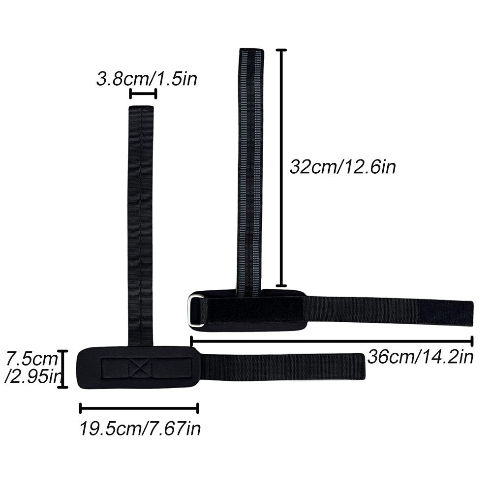 1Pair Wrist Straps Weight Lifting Pad Wraps Support Pull Up Bar Workout Gym Weightlifting Improves Grip Men Women Deadlift