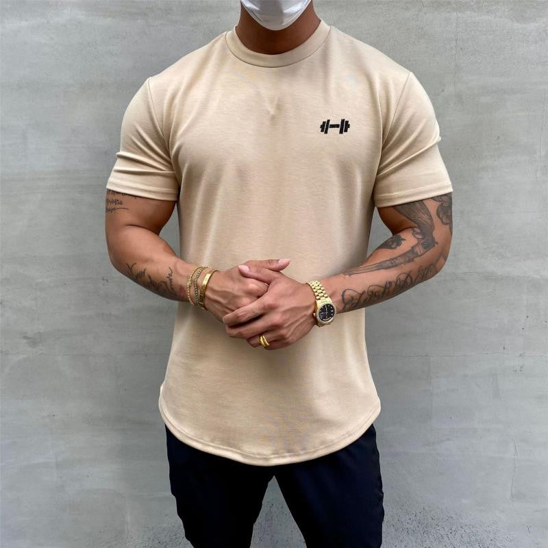 Gym  Muscle Fitness T Shirt 2022 New Brand Men Outdoor Hip Hop Streetwear Loose Half Sleeve Male Summer Bodybuilding Tee Tops