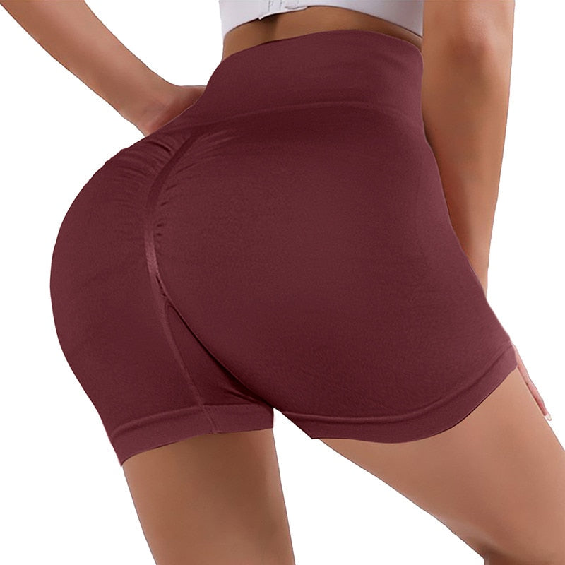 High Waist Push Up Short Elasticity Breathable Scrunch Butt Fashion Shorts Running Shorts Sports Shorts Womens Clothes Gym