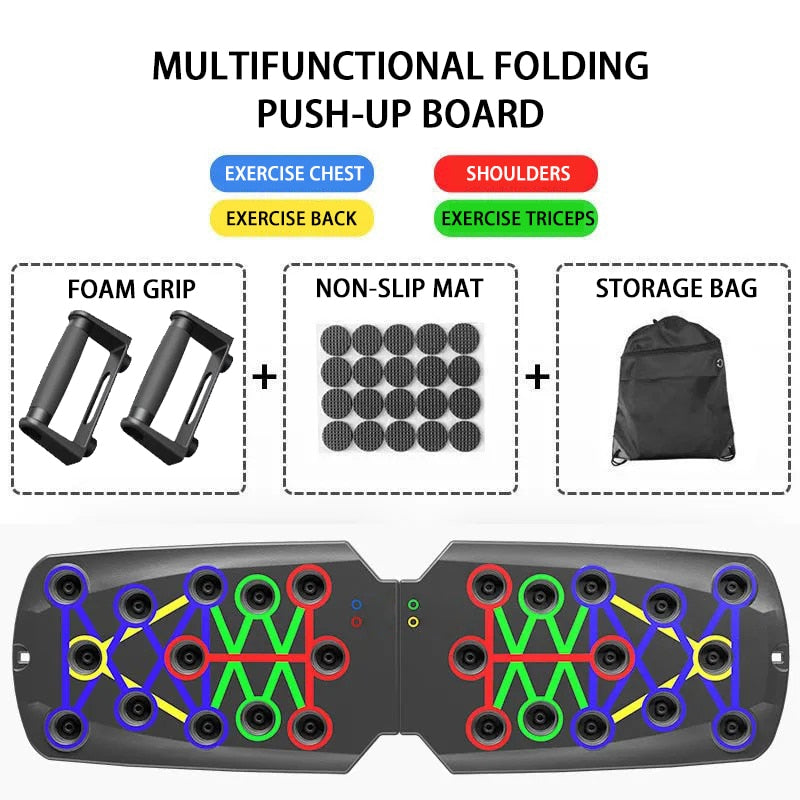 Folding Push-up Board Support Muscle Exercise Multifunctional Table Portable Fitness Equipment Abdominal Enhancement Support
