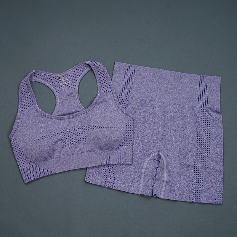 2/5PC Women's tracksuit Seamless Yoga Set Women Sportswear  Suit For fitness Workout Clothes Sports Outfit Gym Set Sports Suits