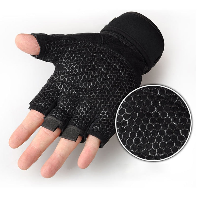 Gloves Weight Exercises Half Finger Lifting Gloves Body Building Training Sport Gym Fitness Gloves for Men Women