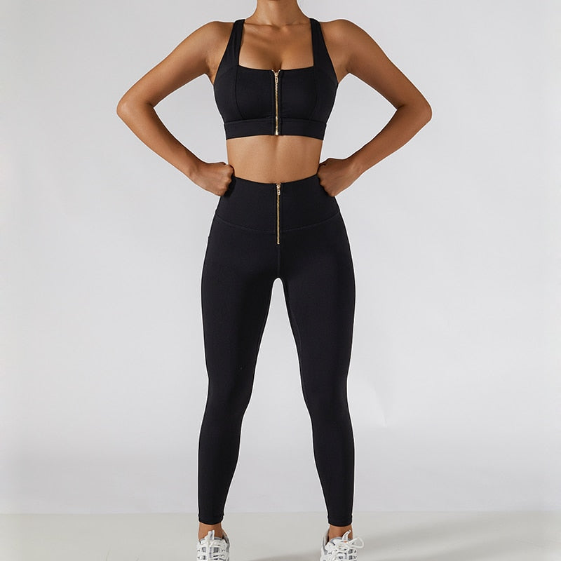 2 Piece Tennis Suit Women Sport Set Gym Clothing Workout Running Set Fitness Yoga Set Women Seamless Leggings Sports Bra +Shorts