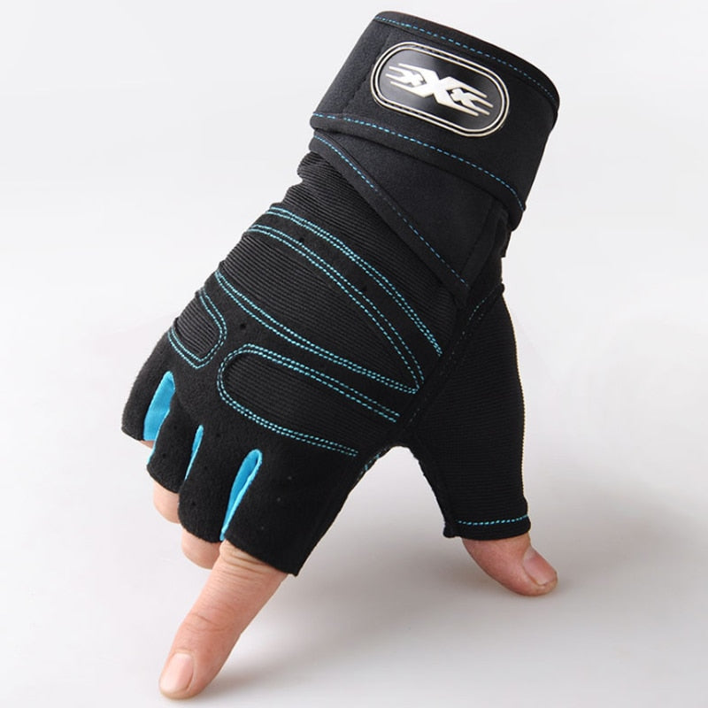 Gloves Weight Exercises Half Finger Lifting Gloves Body Building Training Sport Gym Fitness Gloves for Men Women