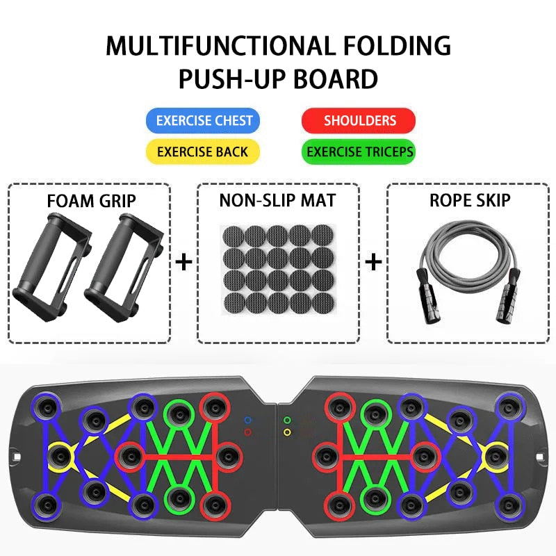 Folding Push-up Board Support Muscle Exercise Multifunctional Table Portable Fitness Equipment Abdominal Enhancement Support