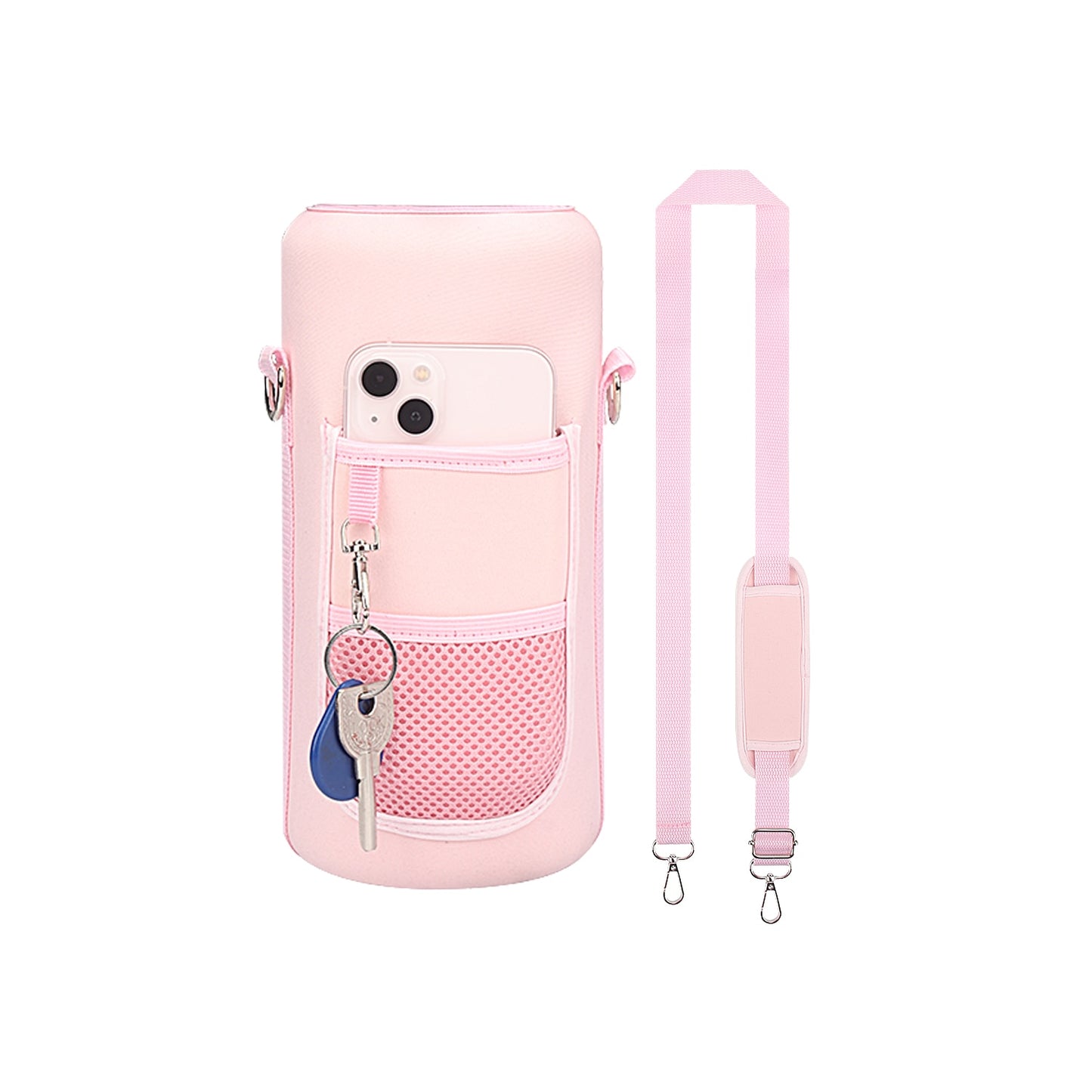 WESSLECO Large Capacity 2L Water Bottle With Sleeve Thermos Pouch For Outdoor Sports Fitness Insulation Bottle Bag
